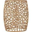 Home Square Furniture Solid Gold Aluminum End Table - Set of 2