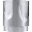 Home Square Chrome Stainless Steel Drum End Table - Set of 2