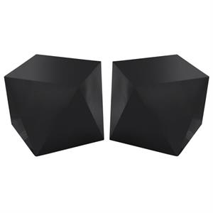 Home Square Furniture Diamond Shaped Steel End Table - Set of 2