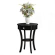 Home Square Furniture End Table in Black Wood Finish - Set of 2