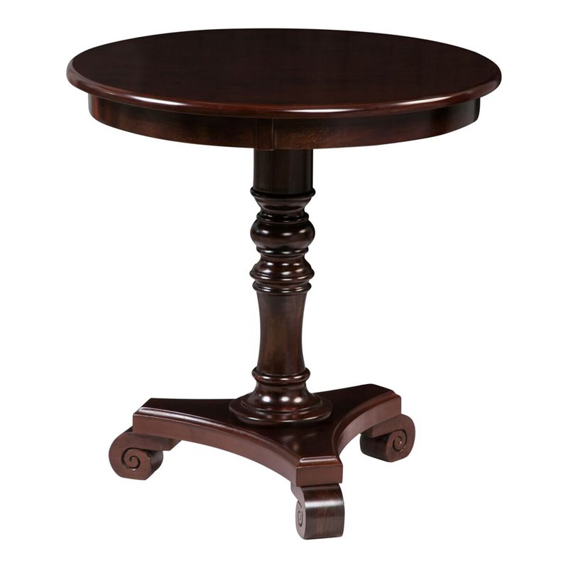 Home Square Accents Talbot End Table in Espresso Wood Finish - Set of 2