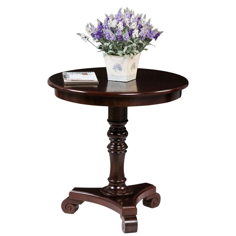 Home Square Accents Talbot End Table in Espresso Wood Finish - Set of 2