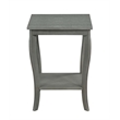 Home Square Furniture Square End Table in Gray Wood Finish - Set of 2