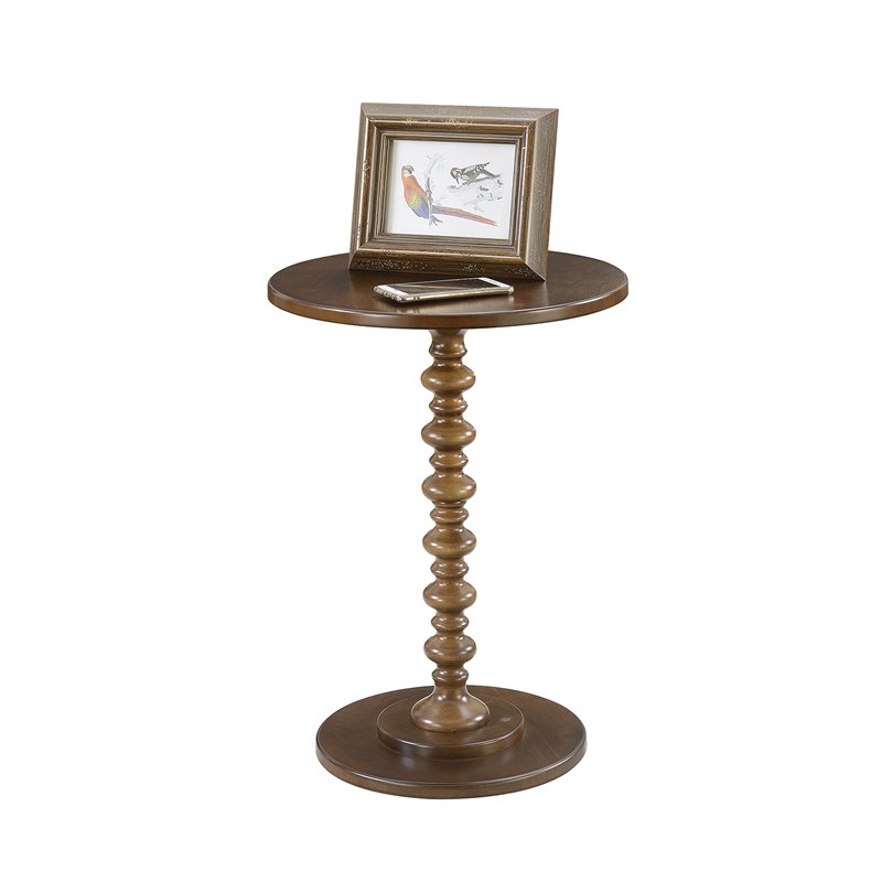 Home Square Palm Beach Spindle Table in Espresso Wood Finish - Set of 2