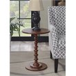 Home Square Palm Beach Spindle Table in Mahogany Wood Finish - Set of 2