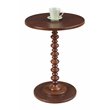 Home Square Palm Beach Spindle Table in Mahogany Wood Finish - Set of 2
