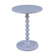 Home Square Palm Beach Spindle Table in Light Gray Wood Finish - Set of 2