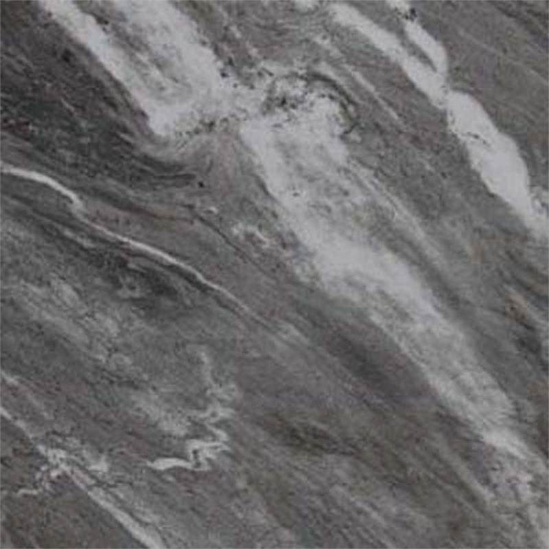 Home Square Tucson End Table with Shelves in Marble Gray Wood Finish - Set of 2