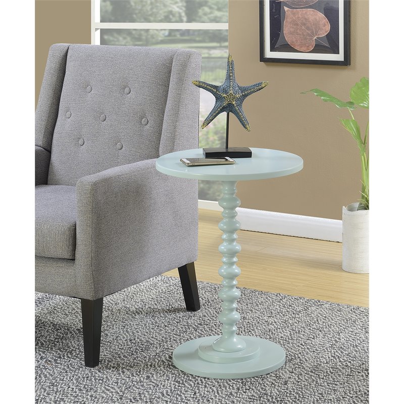 Home Square Palm Beach Spindle Table in Green Wood Finish - Set of 2