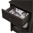 Home Square Furniture One-Drawer End Table in Espresso Wood Finish - Set of 2