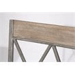 Home Square Swivel Counter Stool In Aged Pewter - Set of 3
