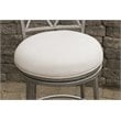 Home Square Swivel Counter Stool In Aged Pewter - Set of 2