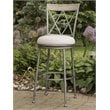 Home Square Swivel Counter Stool In Aged Pewter - Set of 2