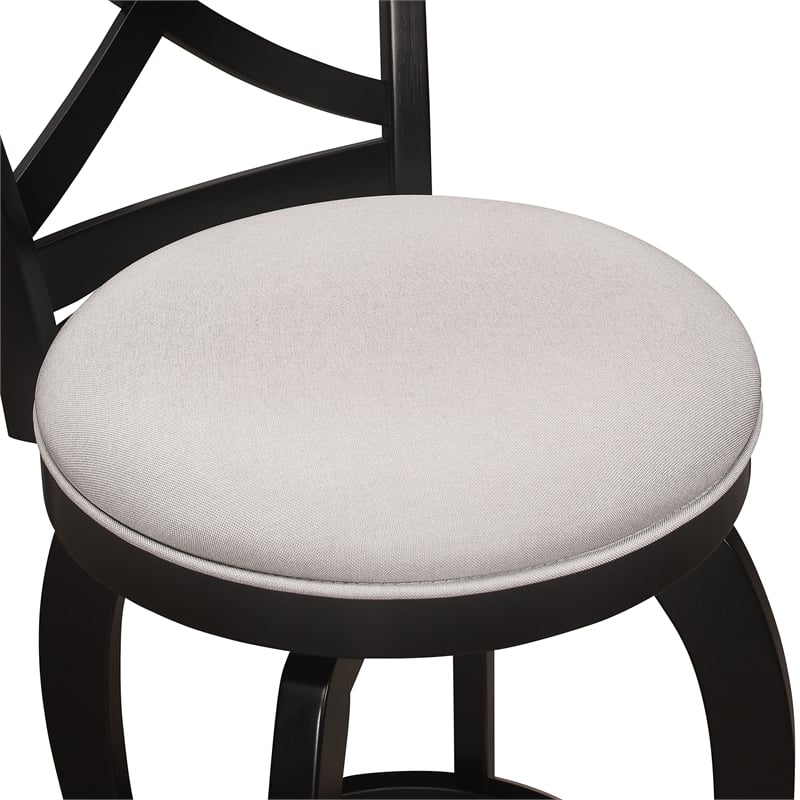 Home Square Swivel Counter Height Stool in Black - Set of 3