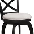 Home Square Swivel Counter Height Stool in Black - Set of 2
