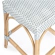 Home Square Twilight Blue & White Rattan Counter Stool - Set of 3