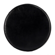 Home Square Leather Adjustable Bar Stool in Black - Set of 3