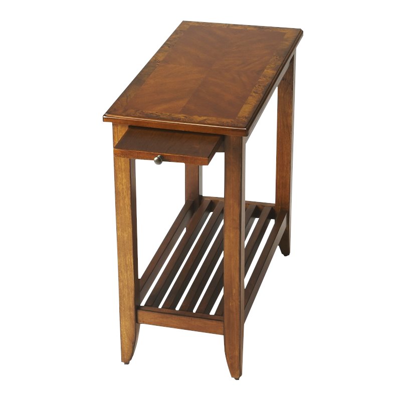 Home Square End Table in Olive Ash Burl - Set of 2