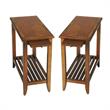 Home Square End Table in Olive Ash Burl - Set of 2