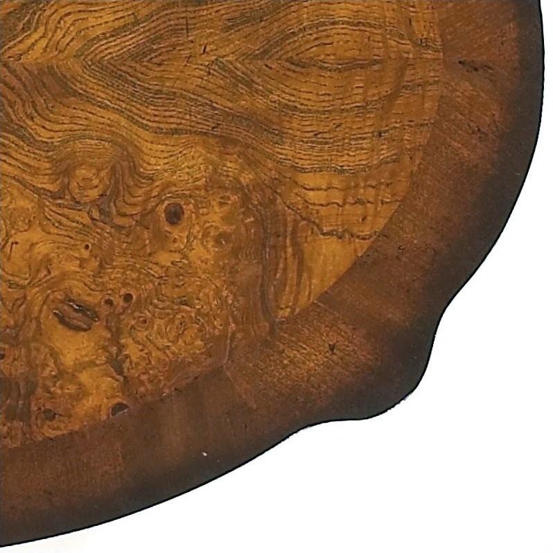 Home Square Transitions Oval Wood End Table in Umber - Set of 2