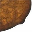 Home Square Transitions Oval Wood End Table in Umber - Set of 2