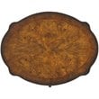 Home Square Transitions Oval Wood End Table in Umber - Set of 2