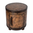 Home Square Old World Map Brown Duffel End Table - Set of 2
