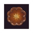 Home Square Round Accent Scatter Table in Plantation Cherry - Set of 2