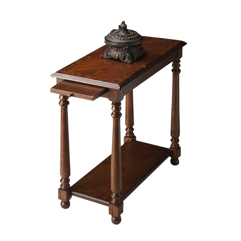 Home Square Chairside Table in Castlewood - Set of 2