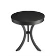 Home Square Round End Table in Black Licorice - Set of 2