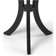 Home Square Round End Table in Black Licorice - Set of 2