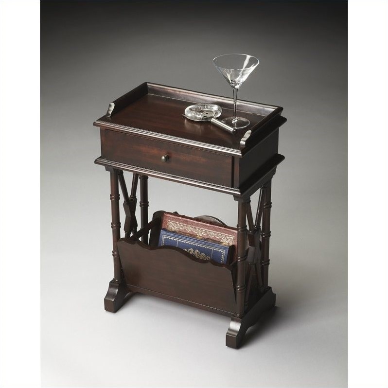 Home Square Martini Table in Rubbed Black - Set of 2