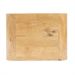 Home Square Mango Wood Modern End Table with Storage in Beige - Set of 2