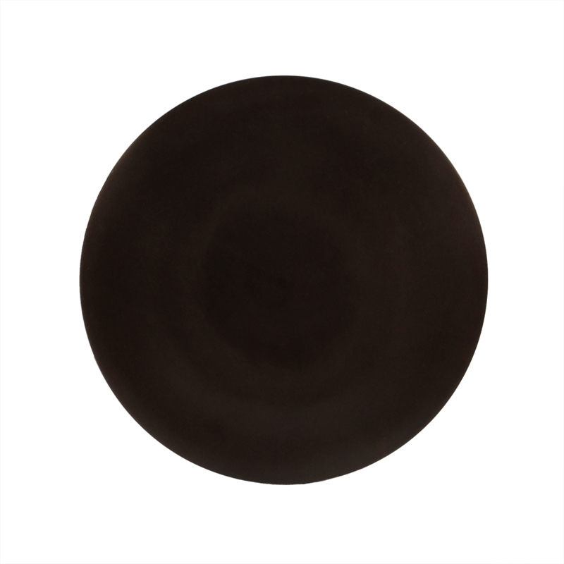 Home Square Round Bronze Aluminum Pedestal End Table - Set of 2