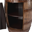 Home Square Round Barrel Table in Praline - Set of 2