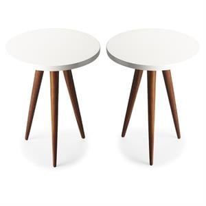 Home Square End Table in Multi-Color - Set of 2