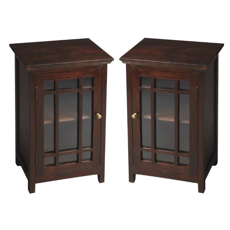 Home Square End Table in Transitional - Set of 2