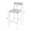 Home Square Iron and Leather Cushioned Bar Stool - Set of 2