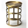 Home Square Industrial Chic End Table in Industrial Chic - Set of 2