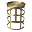 Home Square Industrial Chic End Table in Industrial Chic - Set of 2