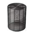Home Square Industrial Chic End Table in Iron Cage - Set of 2