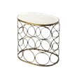 Home Square Oval End Table in Metalworks - Set of 2