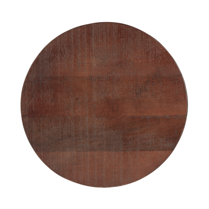 Home Square Industrial Chic Adjustable Accent Table - Set of 2