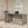 Home Square 2-Piece Set with 72W Office Desk & 2-Drawer File Cabinet in Ash Gray