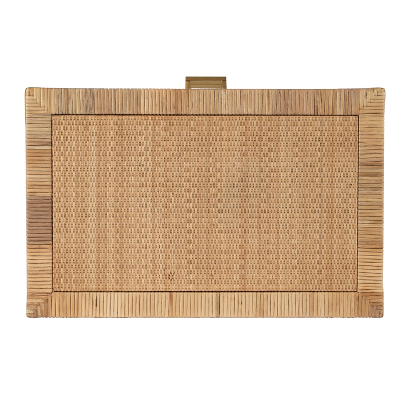 Home Square 3-Piece Wood Set with 2 Wood Chests & 1 Dresser in Natural