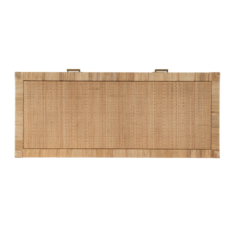 Home Square 3-Piece Wood Set with 2 Wood Chests & 1 Dresser in Natural