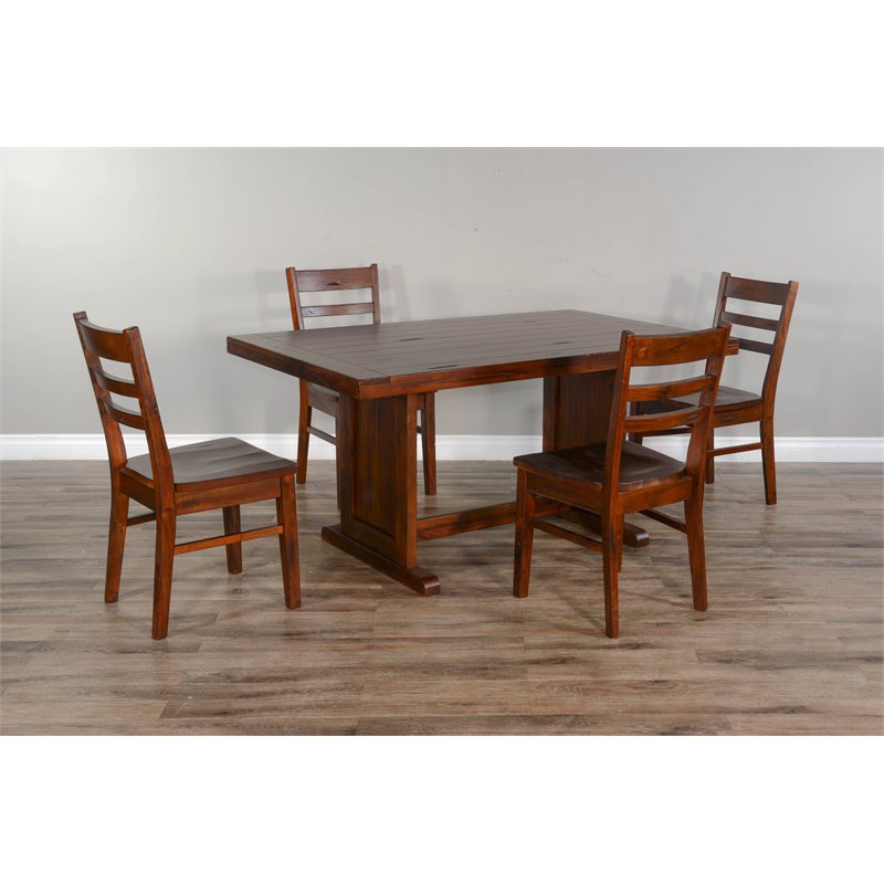 Home Square 3-Piece Set with 2 Side Benchs and 60