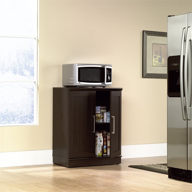 Home Square 2-Piece Set with Base Cabinet & Wardrobe Armoire in Dakota Oak