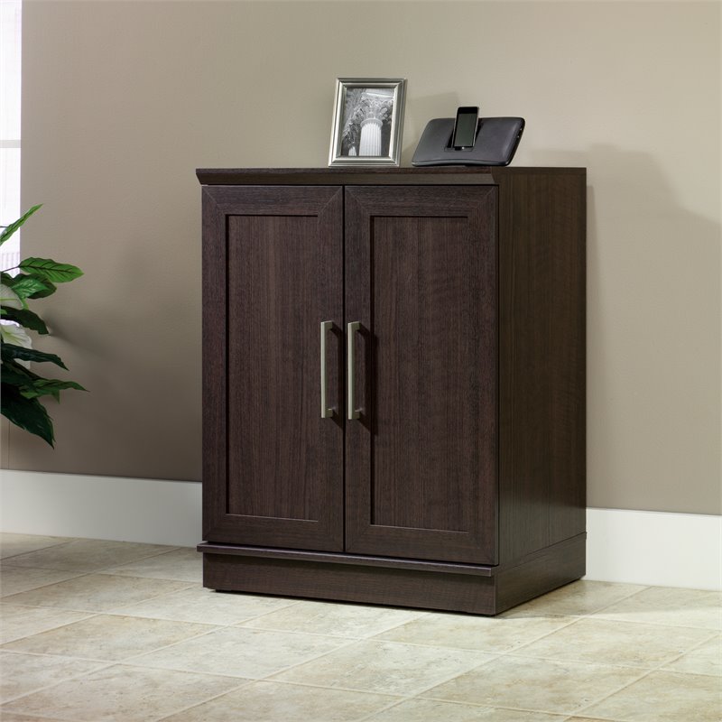 Home Square 2-Piece Set with Base Cabinet & Wardrobe Armoire in Dakota Oak