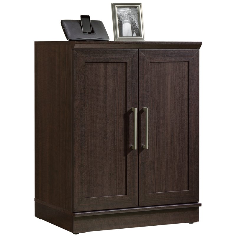 Home Square 2-Piece Set with Base Cabinet & Wardrobe Armoire in Dakota Oak